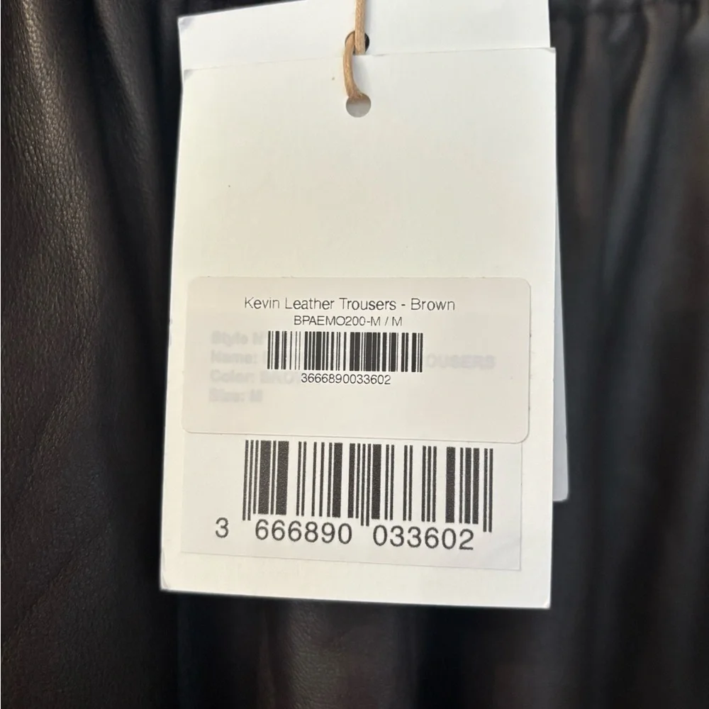 The Frankie Shop Kevin Leather Pants, Brown, NWT, Medium - Picture 14 of 16